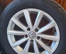 Genuine 16" VW Alloys & Tyres (Excellent Tread) 5x112