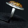 Sterling Silver 925 Amber Ring Image 4