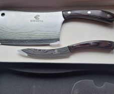Kitchen knives (set). New, in packaging. Sharp and comfortable