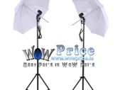 44233 Umbrella Continuous Lighting Photo Studio 2Pcs 2M 6.6Ft Light Stand+2Pcs 33