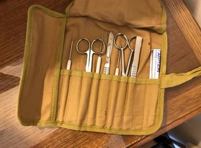 Pre-used Vet Surgical instruments pouch