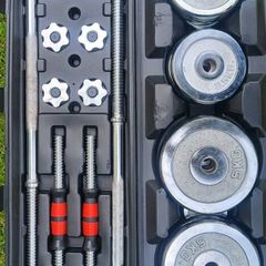 50kg Chrome Barbell & Dumbbell set