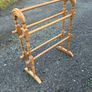 Vintage wooden towel rail Image 2