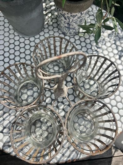 Vintage Hanging Candle Holders /