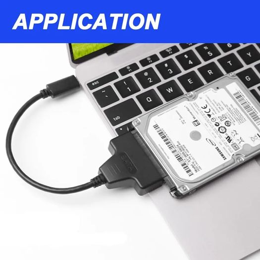 SATA to USB Adapter, USB Type C to SATA External Hard Drive Converter for 2.5 inch SATA HDD SSD,Support UASP 6Gbps SATA to USB C Adapter Cable