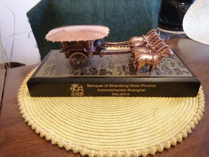 Ancient Chinese Qin Copper Bronze Chariot And Horses Model 1 Of Emperor Qin Shi Huang Gift