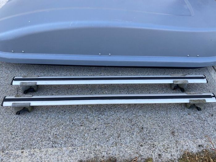 Roofbox with RoofBars and Bikerack
