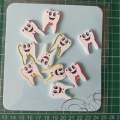 Buttons - Painted Wood