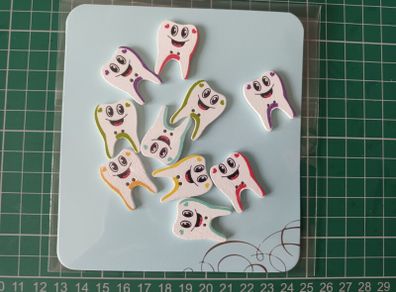 Buttons - Painted Wood