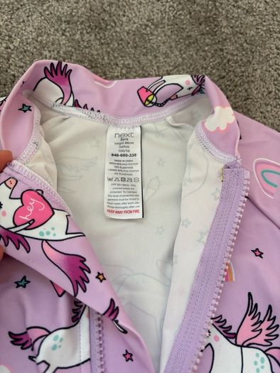 Next baby girl swimsuit sun protection upf 50+ 3 years old 98cm