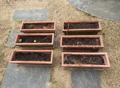 6 x Window Boxes with Trays