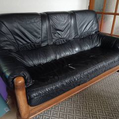 leather couch