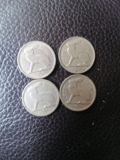 1942-68 Ireland 3 Pence Coin