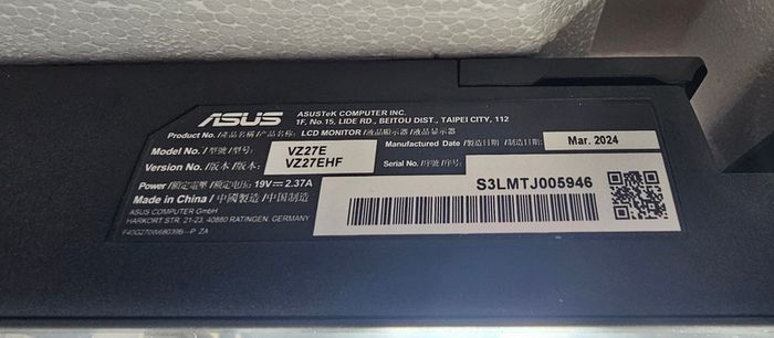 Asus 27inch monitor