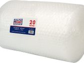 Lightweight Protective Bubble Cushioning Wrap for Packaging and Mailing, Small Air Bubbles, 300mm x 20m Roll, Clear for Packing or Storage Boxes
