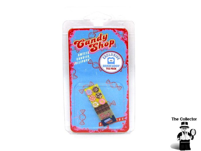 Lego Brick Loot Exclusive Custom Printed Candy Shop Tile Pack New Exclusive RARE AND HARD TO FIND