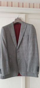 Man suit 2 pieces, size 48, 100% wool