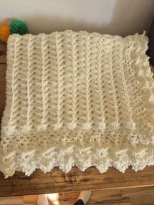 christianing blanket and bonnet