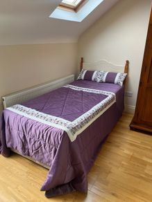 single bed and mattress