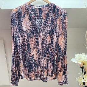 Sandwich Pink Geometric Blouse