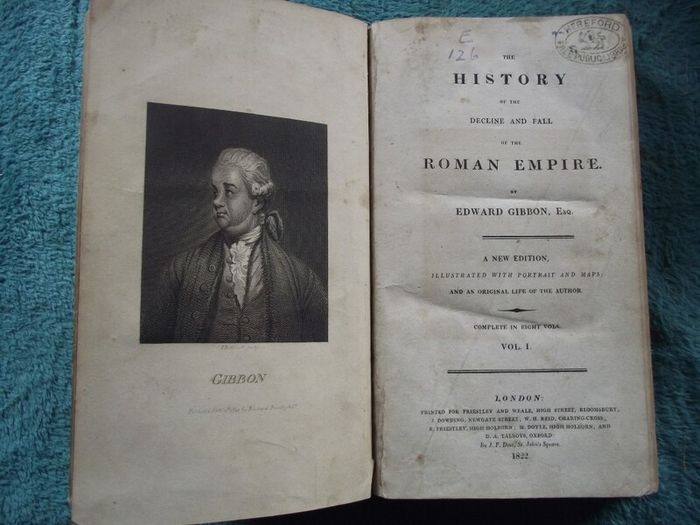 The Decline and Fall of the Roman Empire - Edward Gibbon - Priestley and Weale London - 1822