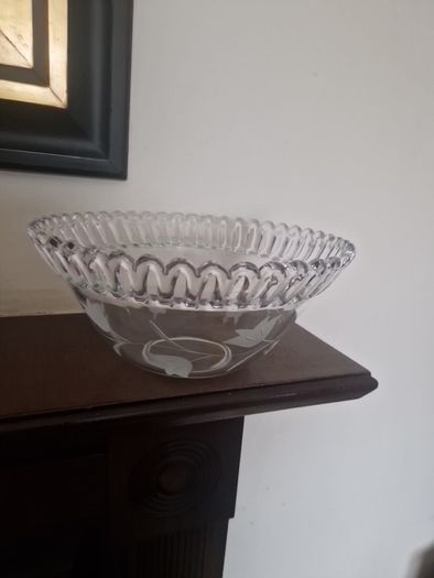vintage glass bowl