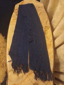 Blue Glitter Scarf
