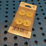 Vogue Star 0087 B buttons - pack of 4 - pale yellow Image 3