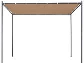 Gazebo with Slanted Roof Beige