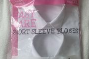 BNWT Dunnes 2x White school blouses, size: 9-10  years