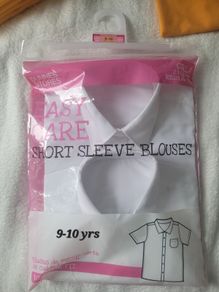 BNWT Dunnes 2x White school blouses, size: 9-10  years
