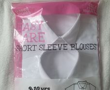 BNWT Dunnes 2x White school blouses, size: 9-10  years