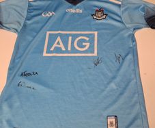 Dublin GAA (Autographed) O'Neills Gaelic Football Jersey (Youths 13 Years) FREE POST
