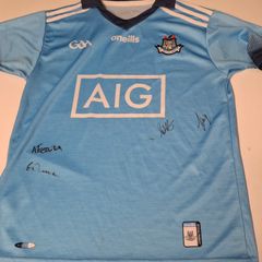 Dublin GAA (Autographed) O'Neills Gaelic Football Jersey (Youths 13 Years) FREE POST