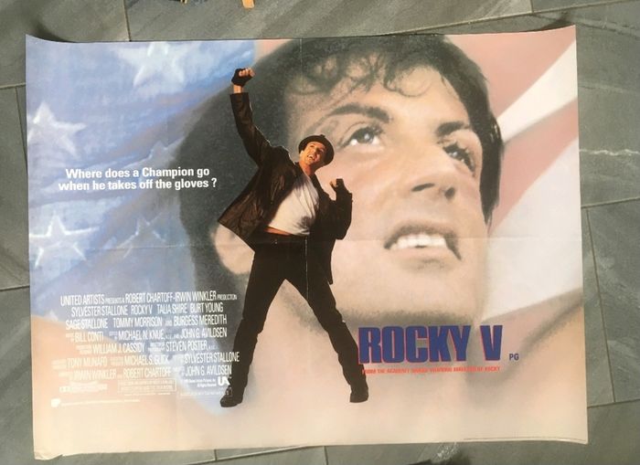 rocky original movie posters cinema release uk quad double sided Original movie posters