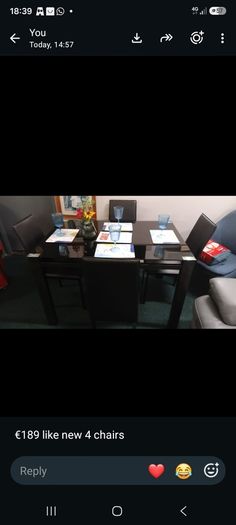 Table And 4 Chairs