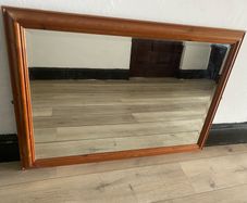 Large pine mirror