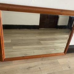 Large pine mirror