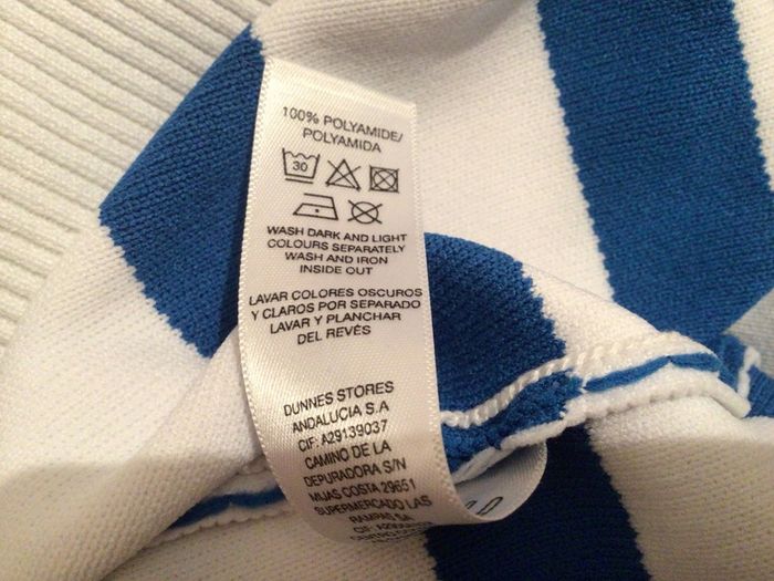 Savida Ladies Blue & White striped Jumper size 10 includes postage