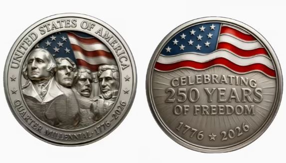 Commemorative Coin 250Th Anniversary USA Independence Day, New.