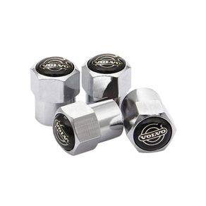 Silver Wheel Valve Dust Caps Volvo V40 V60 V90 S60 S40 V70 XC70 XC60 XC90 Cross Country Polestar