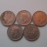 Great Britain. George VI. 9 coins@6 pence Run of the years (1947-1951) Image 2