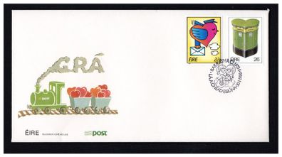 1986 Ireland Love Commemorative Stamps An Post First Day Cover (FDC)