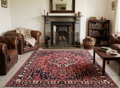Superb Persian Heriz Rug | Hand-Knotted Wool | 300cm X 200cm