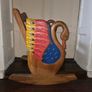 Madrigal Studios Carved Rocking Double Swans Chair Image 2