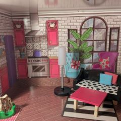 KidKraft Wooden Brooklyn's Loft Wooden Dolls House with some furniture and accessories included