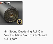 Campervan insulation