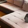 Large L Shaped couch sofa bed grey Image 8