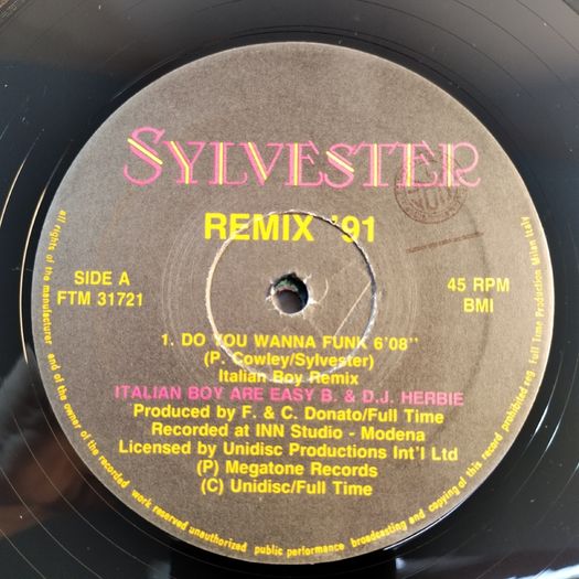 Sylvester - Do You Wanna Funk (Italian Boy Remix) - Full Time Records - 1991 Remix - Early 90s Italio Piano House REMIX Belter!