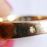 Vintage Three Row Stones Ring Gold Plated Ring size N1/2 - 4,45g Image 7